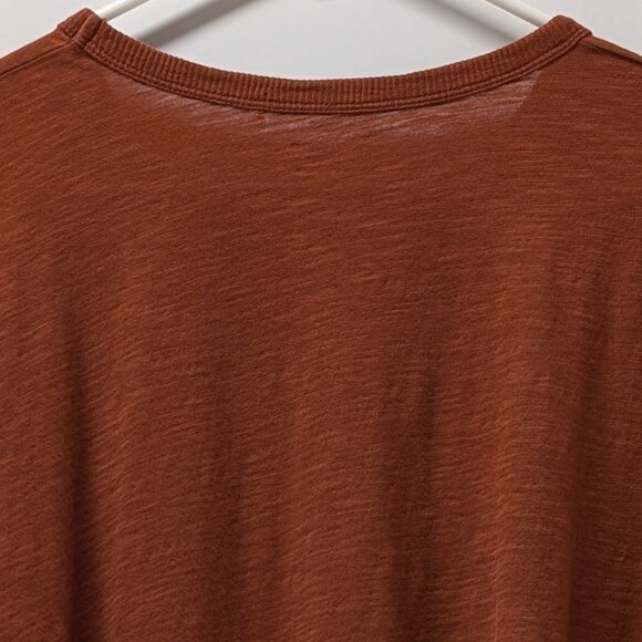 Madewell Whisper Crew Neck Tee in Rust/Burnt Orange - Picture 6 of 12